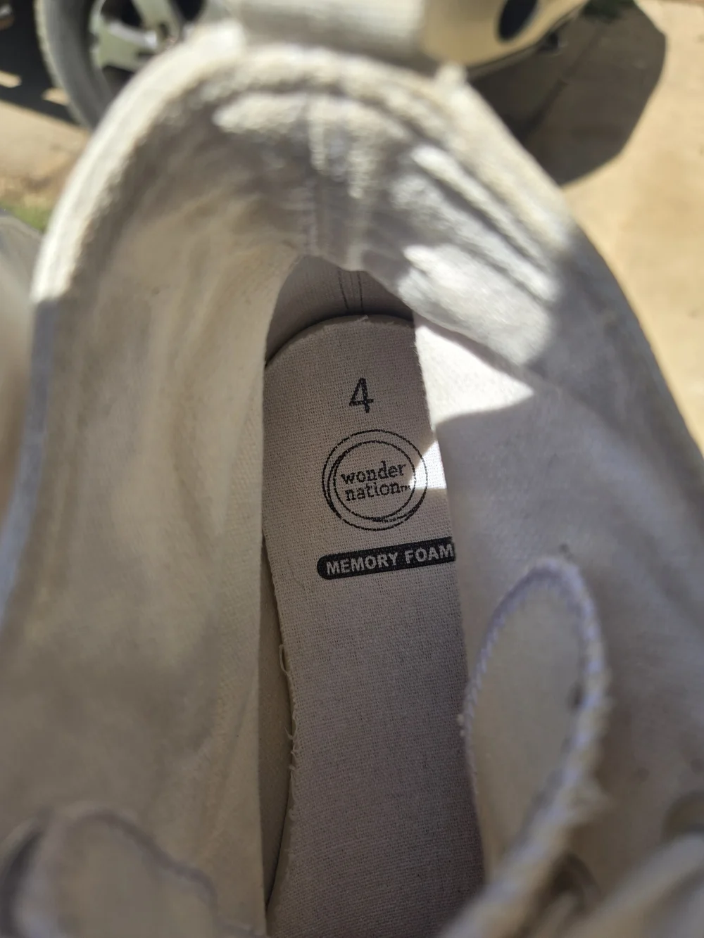 wonder nation White High-Top Canvas Sneakers